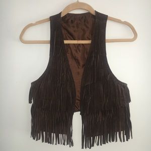 Totally boho fringe vest